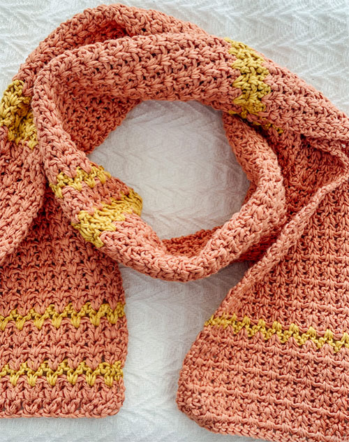 lexi lace photo of the scarf styled as though on a neck on a white background 