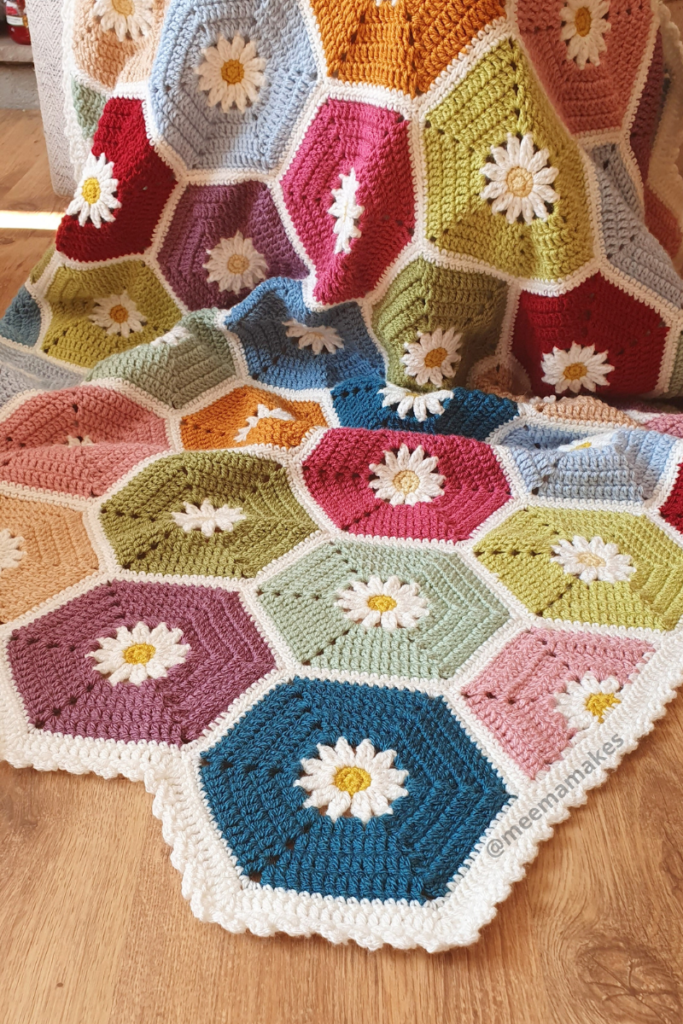 Picture of the Hexadaisy Blanket 